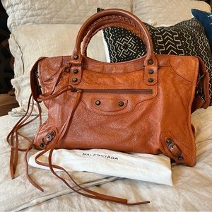 Balenciaga 2011 Orange Brulee City Bag